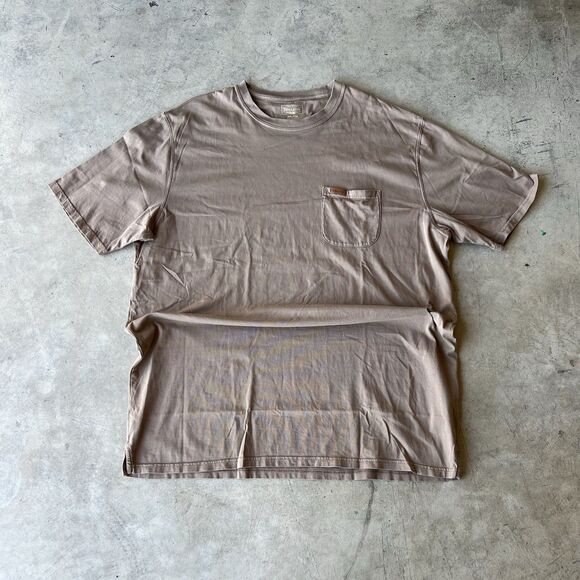 Pendleton pocket tshirt mens XXL Brown Pocketed 100% Cotton - Picture 1 of 2